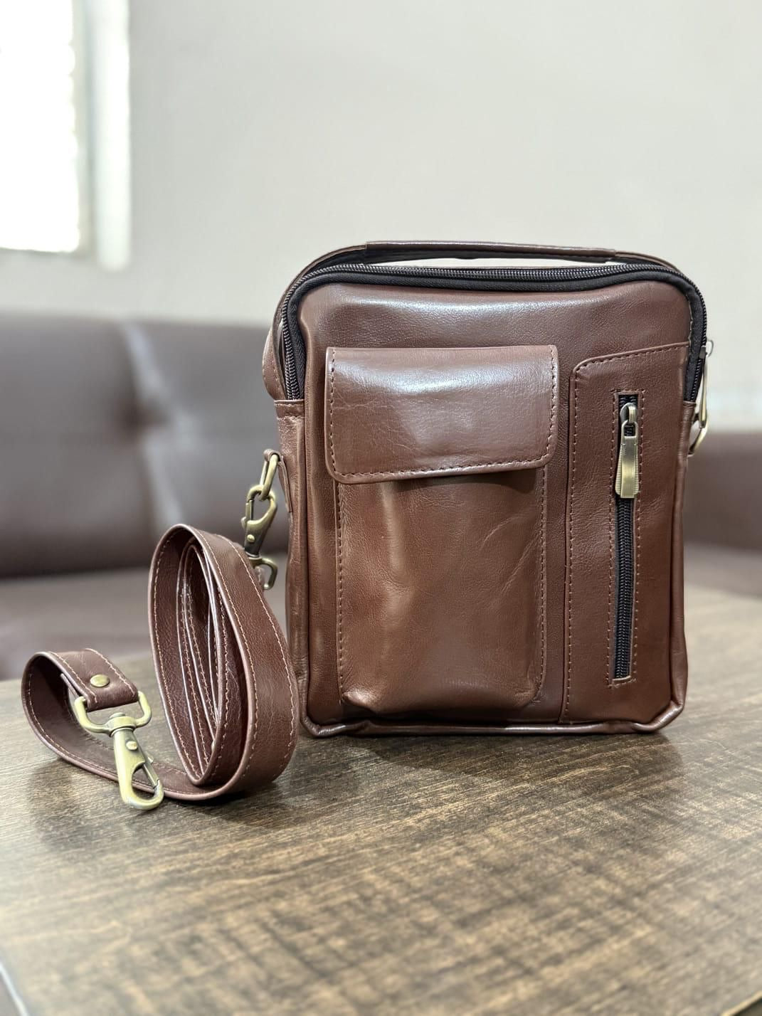 Premium Leder Umhängetasche